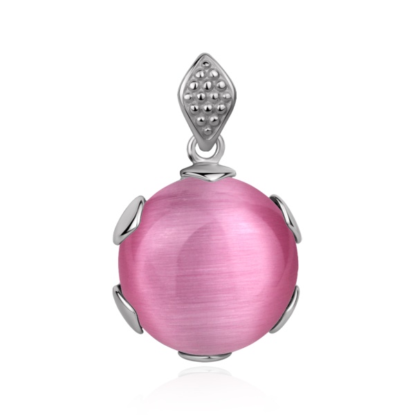 Купить подвески из серебра с кошачим глазом