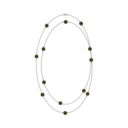 Колье из серебра с топазами 8340106192-130