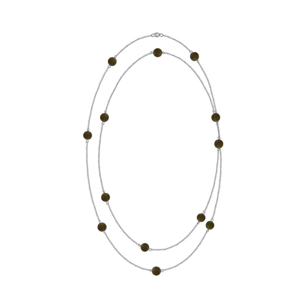 Колье из серебра с топазами 8340106192-130