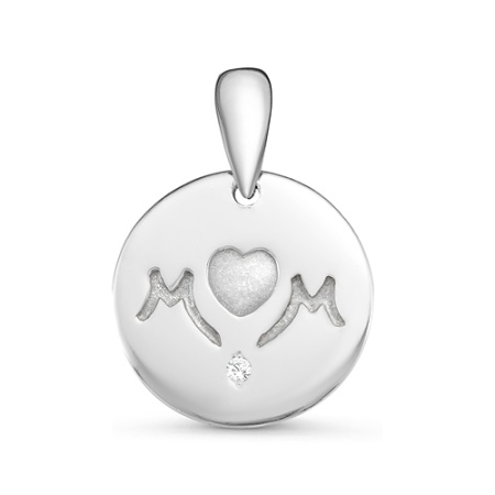 Купить подвеска из серебра без вставок