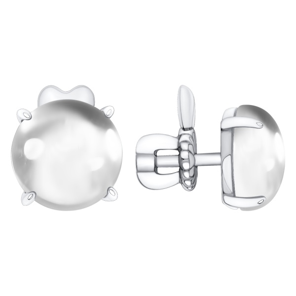 Серьги из серебра с горным хрусталем в ювелирном интернет-магазине