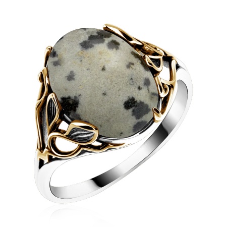 Купить кольцо из серебра с яшмой в интернет-магазине KRASNOE