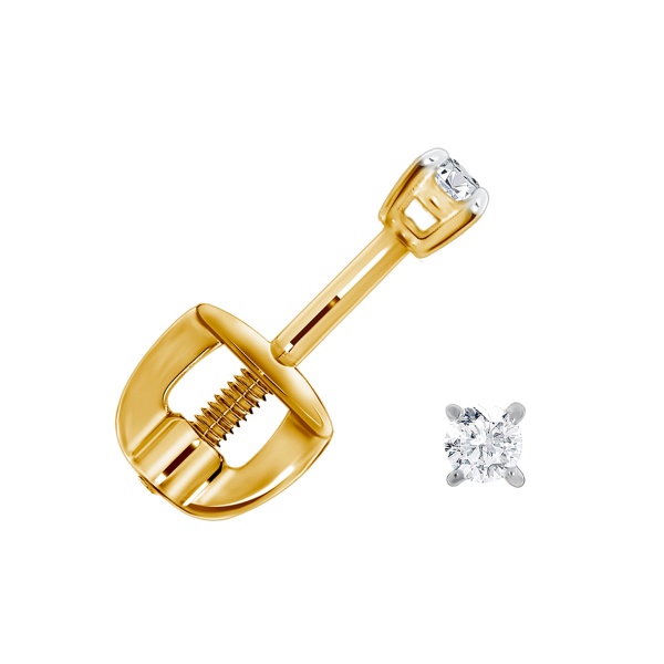 Пусеты из золота с фианитами П100200020 от KRASNOE, металл Золото, вставка Фианит Пусеты из золота с фианитами П100200020 от KRASNOE, металл Золото, вставка Фианит