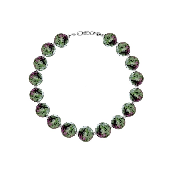 Купить браслет из серебра с цоизитами