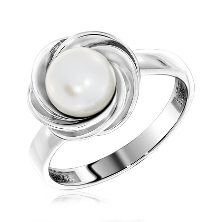 Купить кольцо из серебра с жемчугом в интернет-магазине KRASNOE
