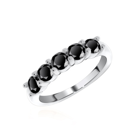 Купить кольцо из серебра с фианитами в интернет-магазине KRASNOE