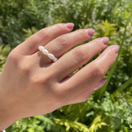 Купить кольцо на нити с жемчугами в интернет-магазине KRASNOE