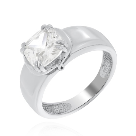 Купить кольцо из серебра с фианитом в интернет-магазине KRASNOE