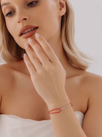 Купить браслет из серебра с фианитами