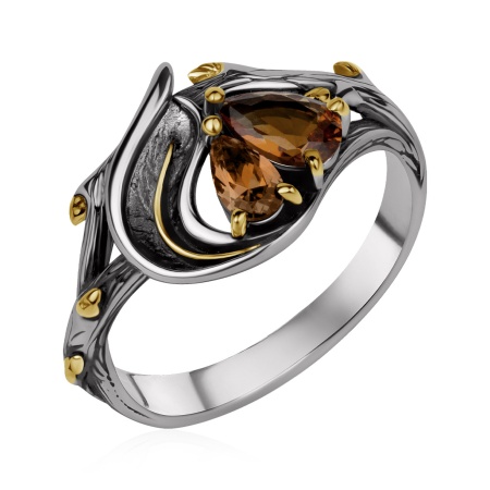 Купить кольцо из серебра с ситаллами в интернет-магазине KRASNOE