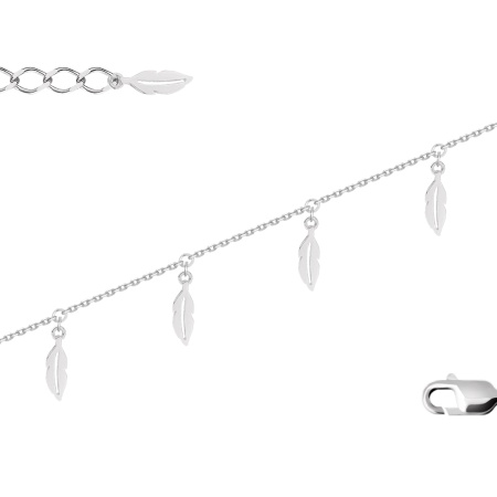 Купить браслет из серебра без вставок