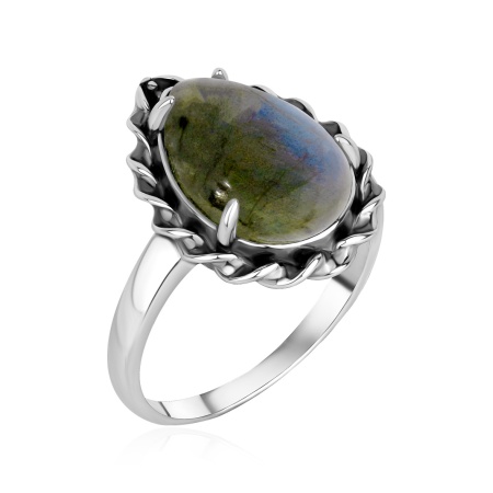 Купить кольцо из серебра с лабрадоритом в интернет-магазине KRASNOE Купить кольцо из серебра с лабрадоритом в интернет-магазине KRASNOE