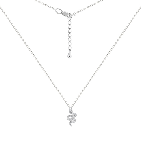 Колье из серебра с фианитами в ювелирном интернет-магазине Колье из серебра с фианитами в ювелирном интернет-магазине