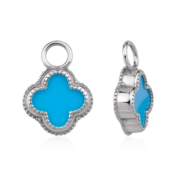 Купить подвески из серебра с имитацией бирюзы