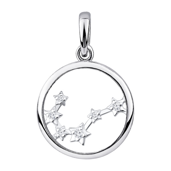 Купить подвеска из серебра с фианитами