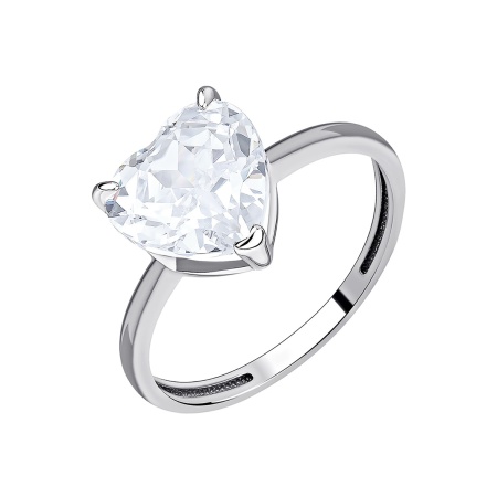 Кольцо из серебра с фианитом со скидкой Кольцо из серебра с фианитом со скидкой