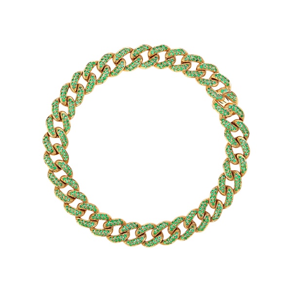 Браслет из золота с изумрудами bright infinity