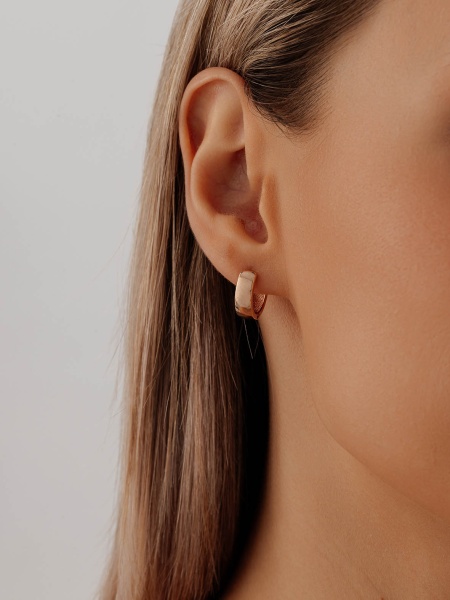 Серьги из серебра без вставок со скидкой