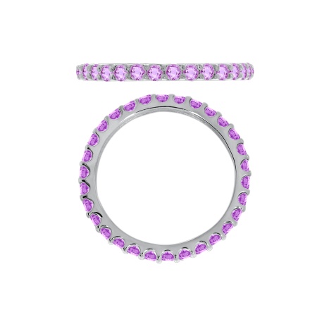 Кольцо из серебра с аметист со скидкой