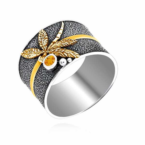 Купить кольцо из серебра с кварцем в интернет-магазине KRASNOE