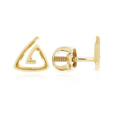 Пусеты из серебра без вставок