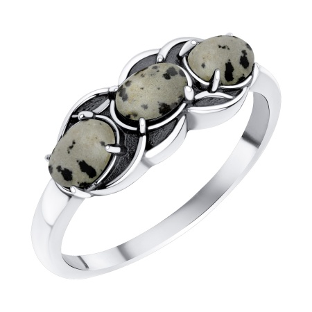 Купить кольцо из серебра с яшмой в интернет-магазине KRASNOE
