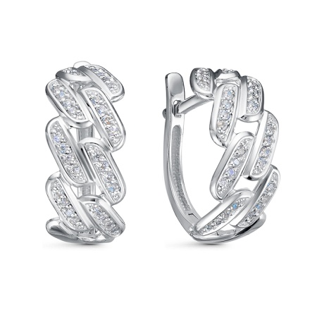 Серьги из серебра с1203859 от KRASNOE, металл Серебро, вставка Фианит