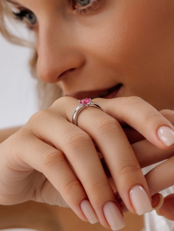 Купить кольцо из серебра с  в интернет-магазине KRASNOE