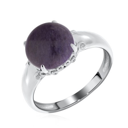 Купить кольцо из серебра с чароитом в интернет-магазине KRASNOE