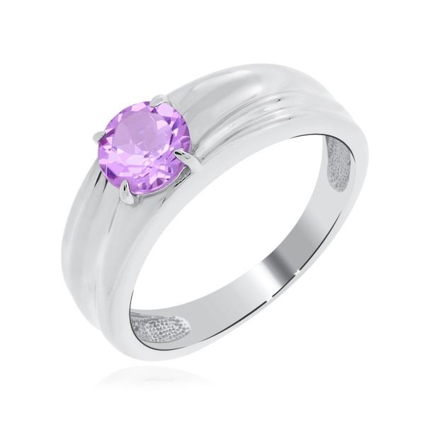 Купить кольцо из серебра с аметист в интернет-магазине KRASNOE