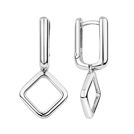 Серьги из серебра без вставок со скидкой