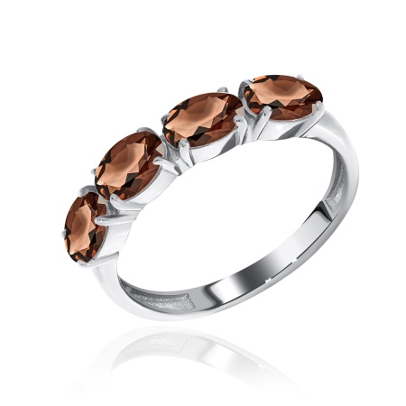 Купить кольцо из серебра с топазами в интернет-магазине KRASNOE