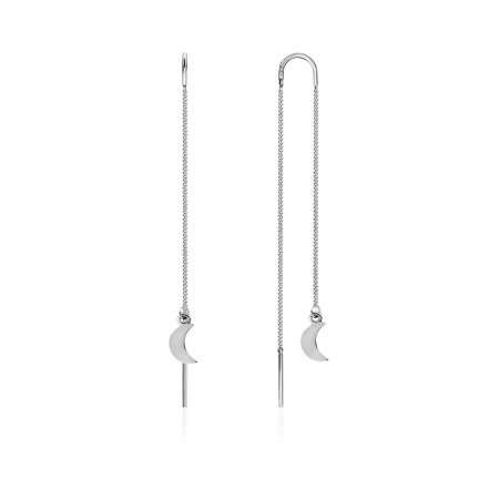 Серьги из серебра без вставок