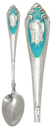 Ложка чайная из серебра без вставок