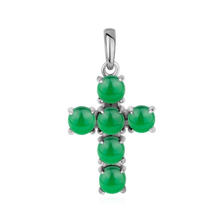 Подвески из серебра с агатом