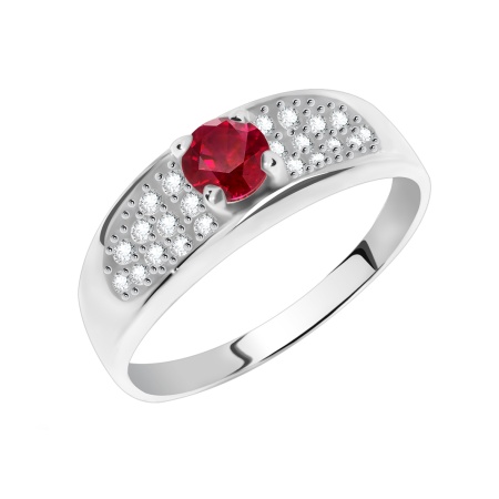 Купить кольцо из серебра с корундом в интернет-магазине KRASNOE