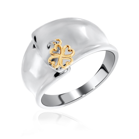 Кольцо из серебра без вставок со скидкой