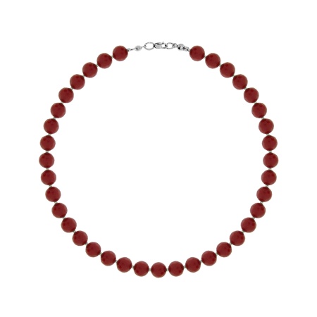 Колье из серебра с агатами 8340656117-50-40