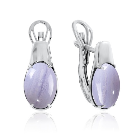 Серьги из серебра с агатами 2340390991-84 от KRASNOE, металл Серебро, вставка Агат