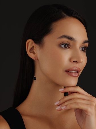 Серьги из серебра с агатами 2340390712-1-20 от KRASNOE, металл Серебро, вставка Агат