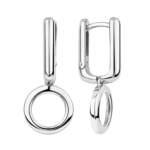 Серьги из серебра без вставок в ювелирном интернет-магазине