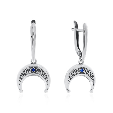 Серьги из серебра с ситаллами 2310881824-82 от KRASNOE, металл Серебро, вставка Ситалл