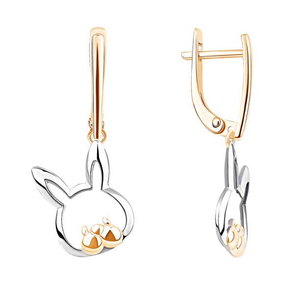 Серьги из серебра без вставок в ювелирном интернет-магазине