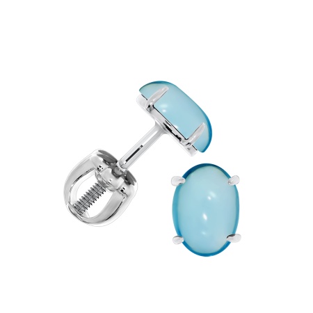 Пусеты из серебра с фианитами 2340202320-70 от KRASNOE, металл Серебро, вставка Фианит