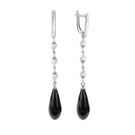 Серьги из серебра с агатом 2340391515-20 от KRASNOE, металл Серебро, вставка Агат