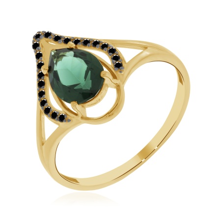 Купить кольцо из серебра с ситаллами в интернет-магазине KRASNOE