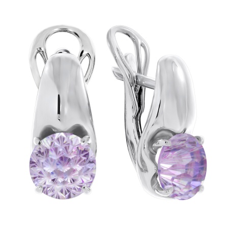 Серьги из серебра с фианитами 2340201115-84 от KRASNOE, металл Серебро, вставка Фианит