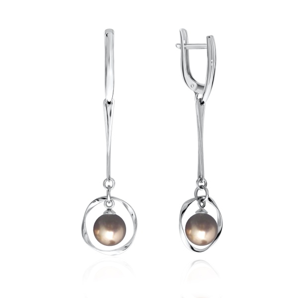 Серьги из серебра с жемчугом Серьги из серебра с жемчугом