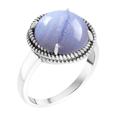 Купить кольцо из серебра с агатом в интернет-магазине KRASNOE