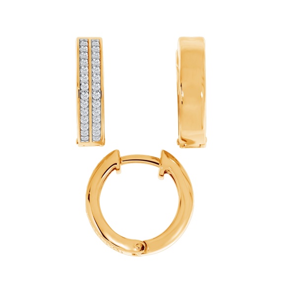 Серьги из серебра с фианитами Серьги из серебра с фианитами